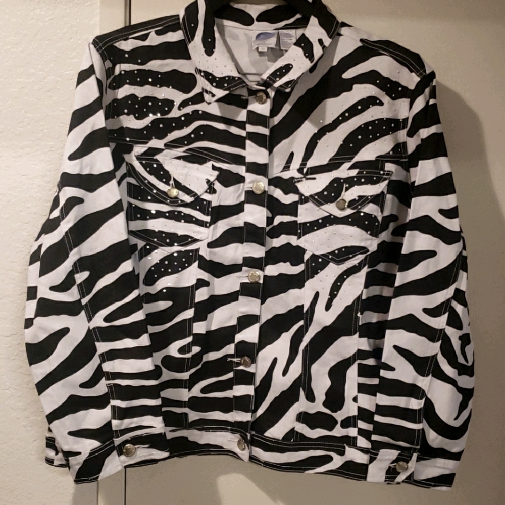 Zebra Jean Jacket